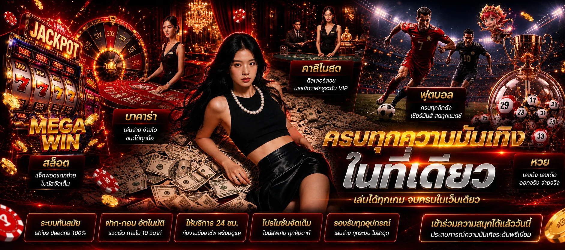 JAOSUA345 รวมสล็อต คาสิโน กีฬา และผลหวย